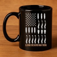 Long Beard Nation Turkey Hunting 11oz C Handle Ceramic Mug