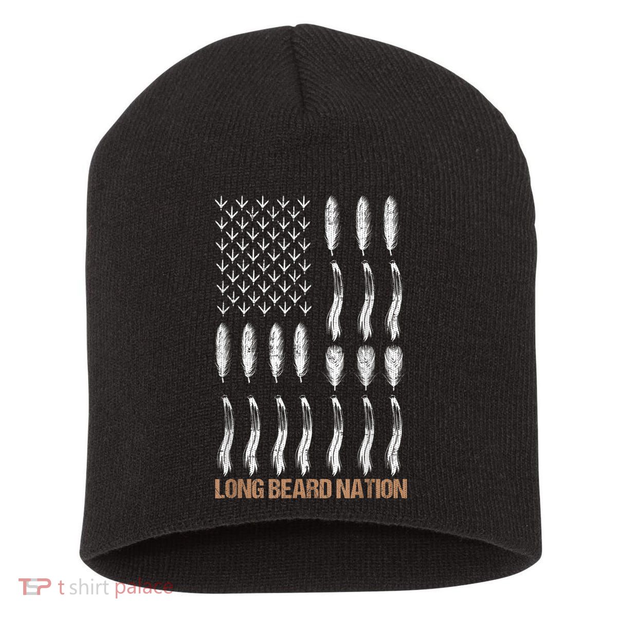 Long Beard Nation Turkey Hunting Short Acrylic Beanie
