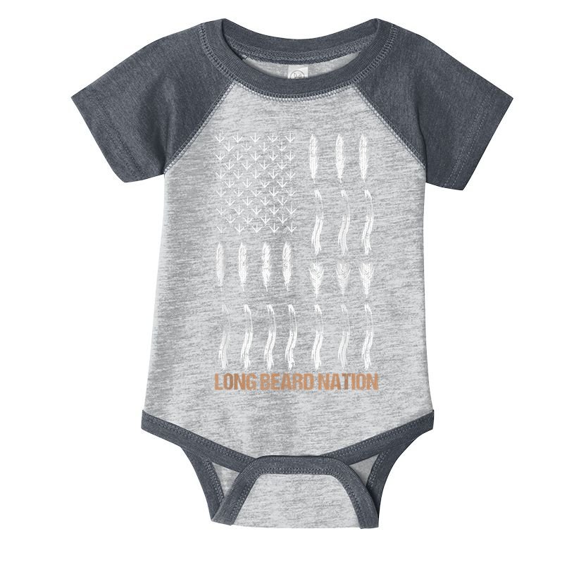 Long Beard Nation Turkey Hunting Infant Baby Jersey Bodysuit