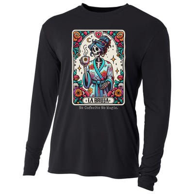 La Bruja No Cafecito No Magic Skeleton Cooling Performance Long Sleeve Crew