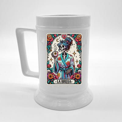 La Bruja No Cafecito No Magic Skeleton Beer Stein