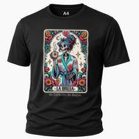 La Bruja No Cafecito No Magic Skeleton Cooling Performance Crew T-Shirt