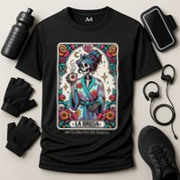 La Bruja No Cafecito No Magic Skeleton Cooling Performance Crew T-Shirt