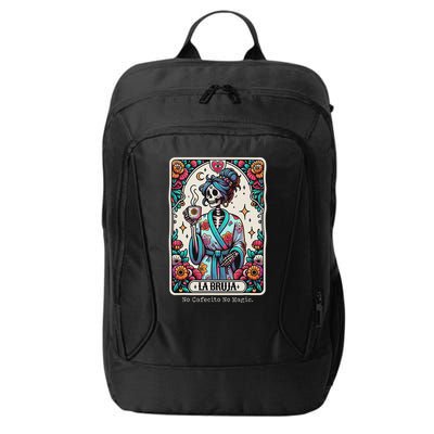 La Bruja No Cafecito No Magic Skeleton City Backpack