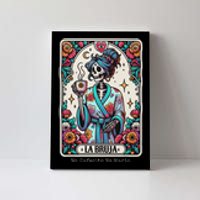 La Bruja No Cafecito No Magic Skeleton Canvas