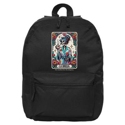 La Bruja No Cafecito No Magic Skeleton 16 in Basic Backpack