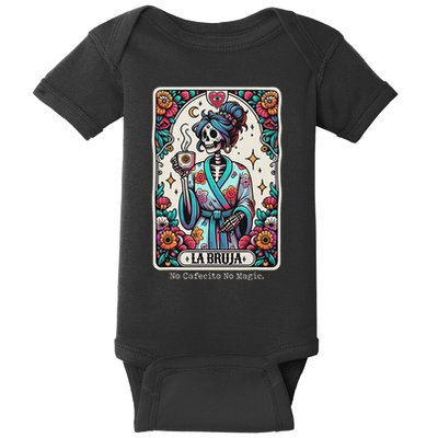La Bruja No Cafecito No Magic Skeleton Baby Bodysuit
