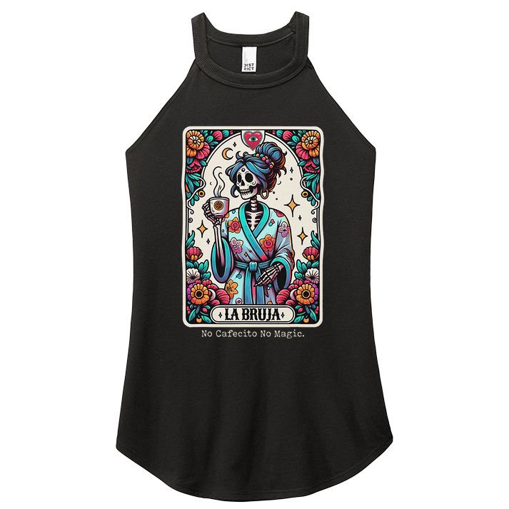 La Bruja No Cafecito No Magic Skeleton Women's Perfect Tri Rocker Tank