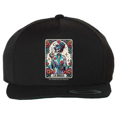 La Bruja No Cafecito No Magic Skeleton Wool Snapback Cap