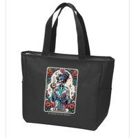 La Bruja No Cafecito No Magic Skeleton Zip Tote Bag