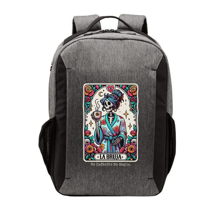 La Bruja No Cafecito No Magic Skeleton Vector Backpack
