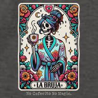La Bruja No Cafecito No Magic Skeleton Vector Backpack