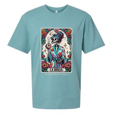 La Bruja No Cafecito No Magic Skeleton Sueded Cloud Jersey T-Shirt