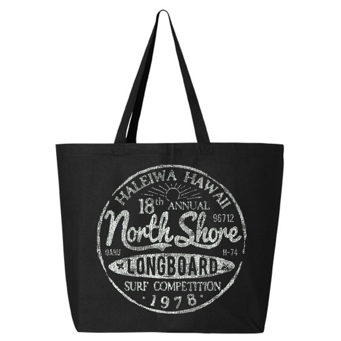 Long Board North Shore Surf Hawaii Beach 25L Jumbo Tote