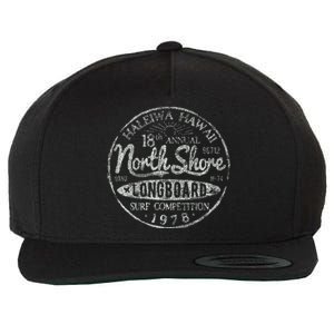 Long Board North Shore Surf Hawaii Beach Wool Snapback Cap