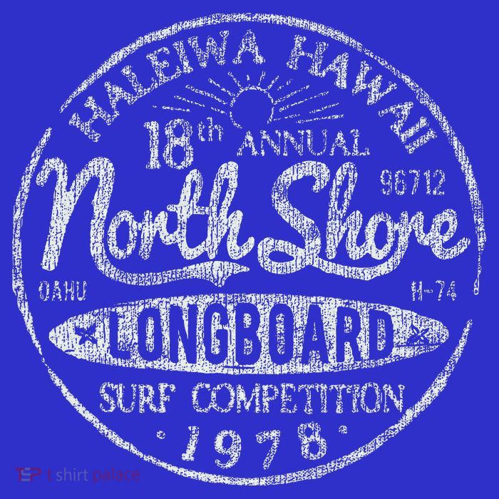 Long Board North Shore Surf Hawaii Beach T-Shirt