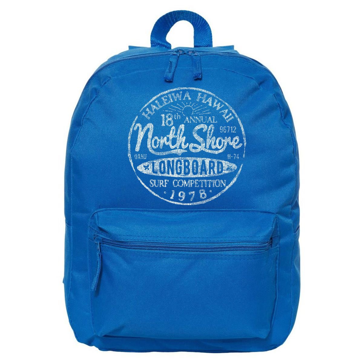 Long Board North Shore Surf Hawaii Beach 16 in Basic Backpack