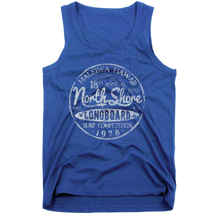 Long Board North Shore Surf Hawaii Beach Tank Top