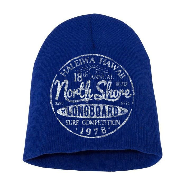 Long Board North Shore Surf Hawaii Beach Short Acrylic Beanie