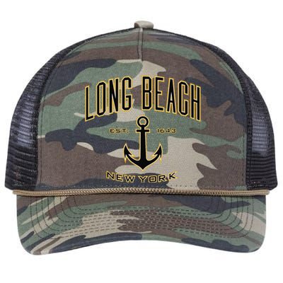 Long Beach New York Retro Rope Trucker Hat Cap