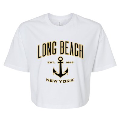 Long Beach New York Bella+Canvas Jersey Crop Tee