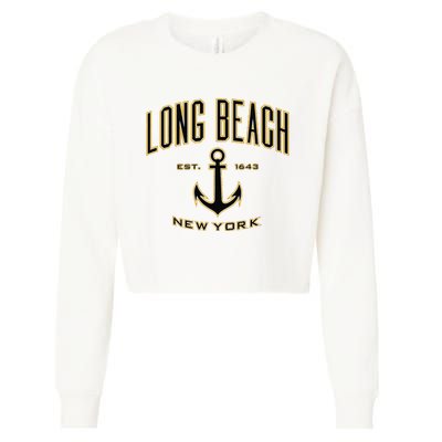 Long Beach New York Cropped Pullover Crew