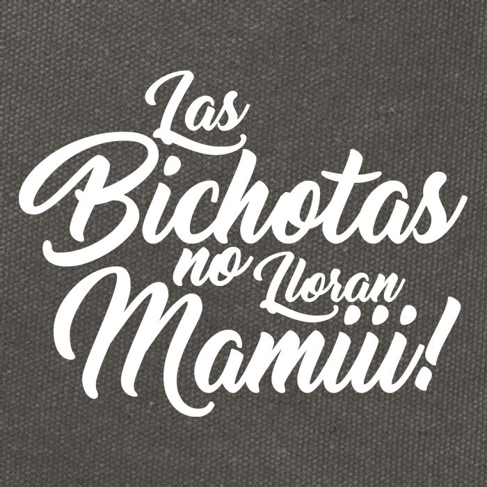 Las Bichotas No Lloran Mamiii Party Cotton Canvas Backpack