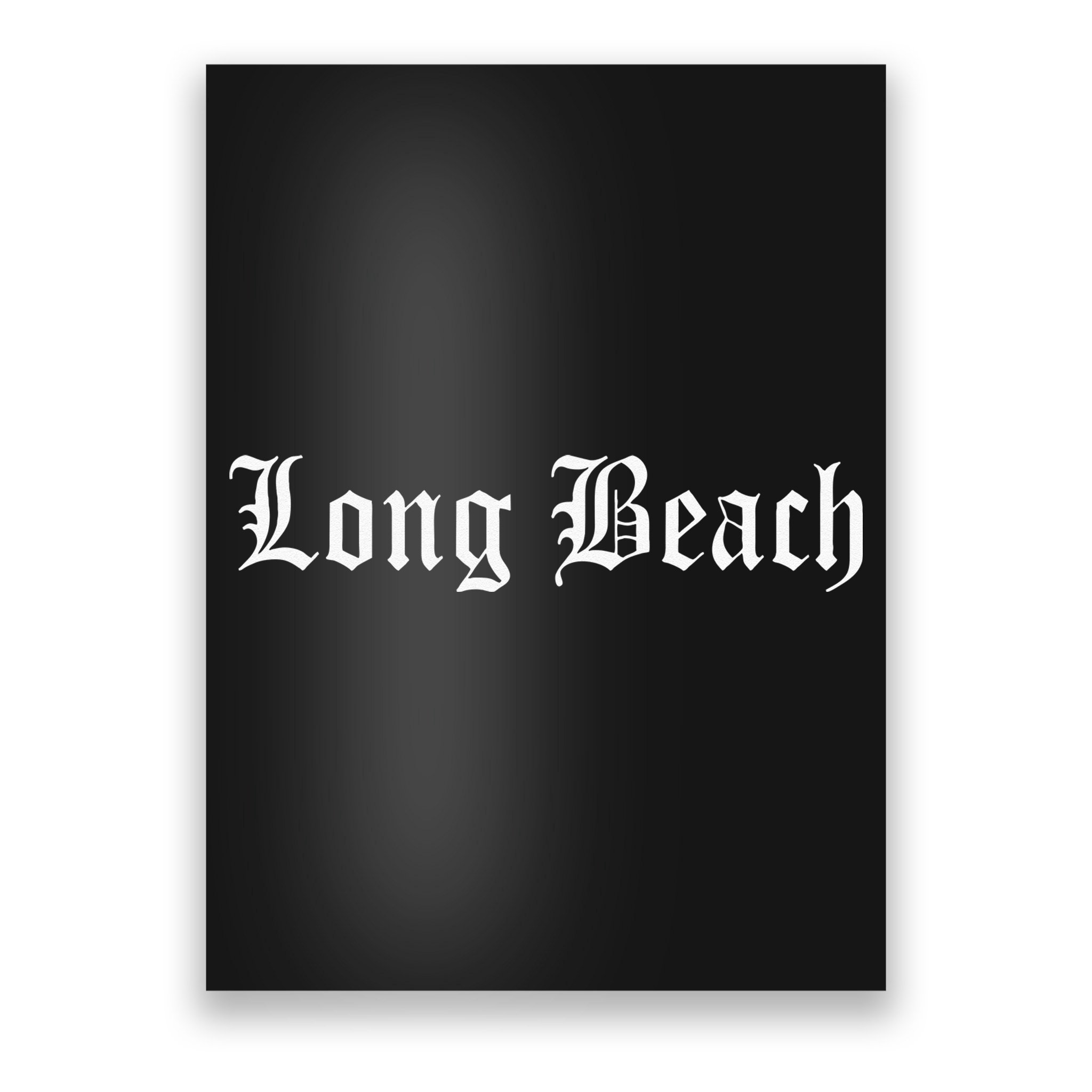 Long Beach Old English Vintage Rap Hip Hop Music Poster