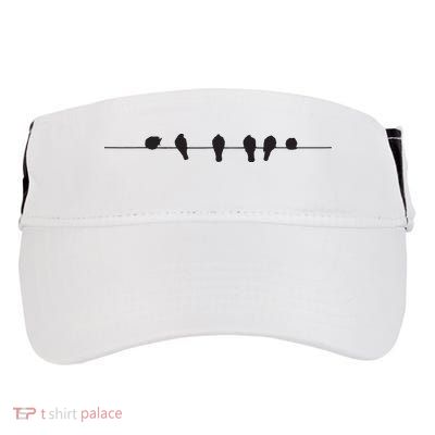 Little Birds On The Cable Wire Adult Drive Performance Visor