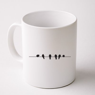 Little Birds On The Cable Wire Mug