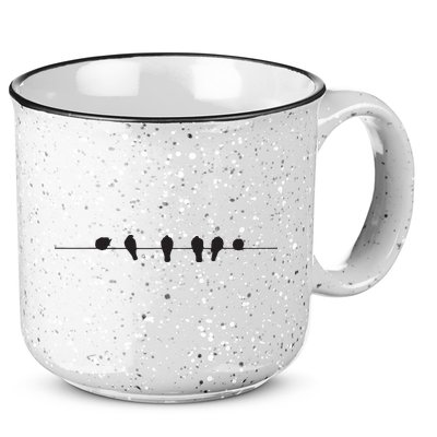 Little Birds On The Cable Wire 15oz Campfire Ceramic Mug