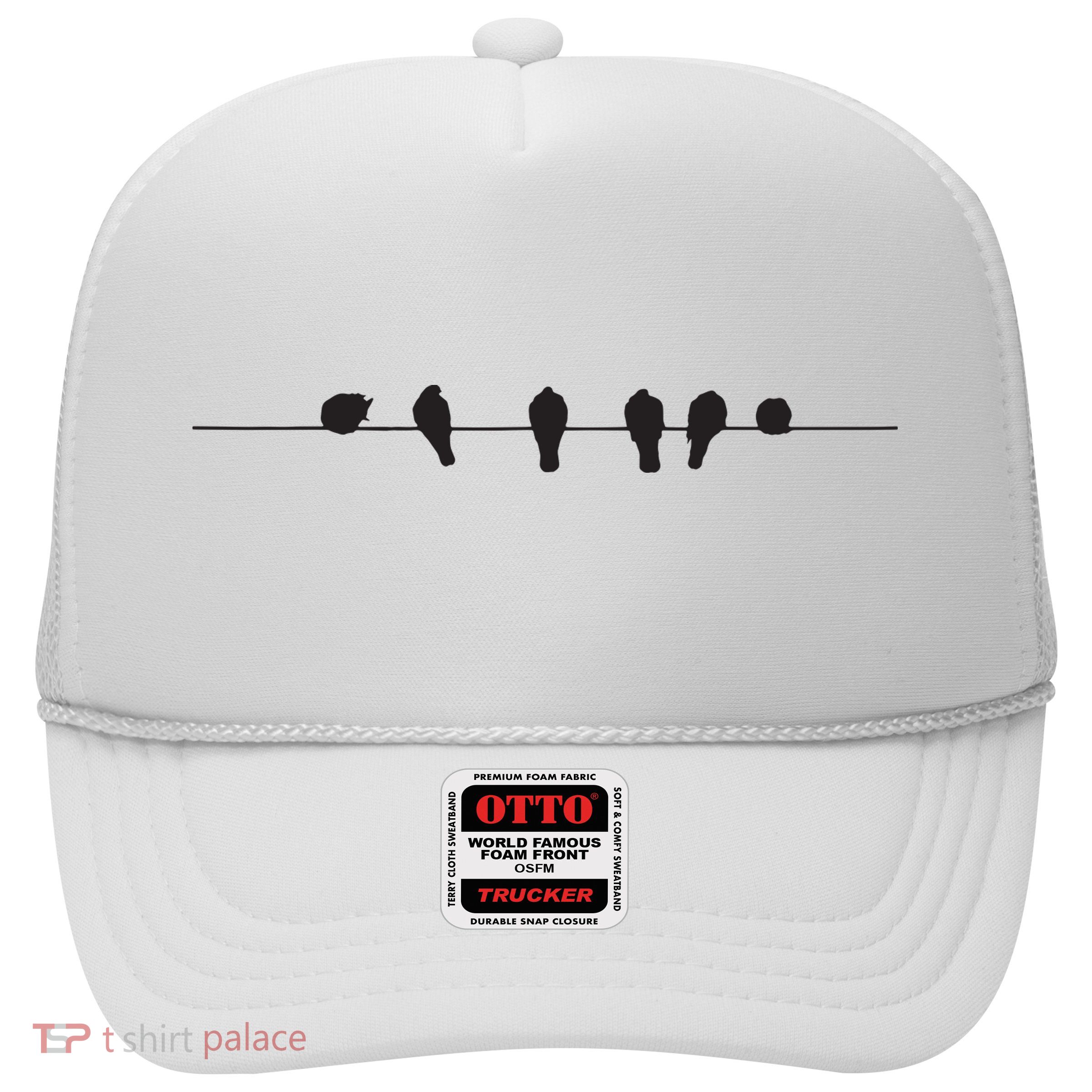 Little Birds On The Cable Wire Trucker Hat