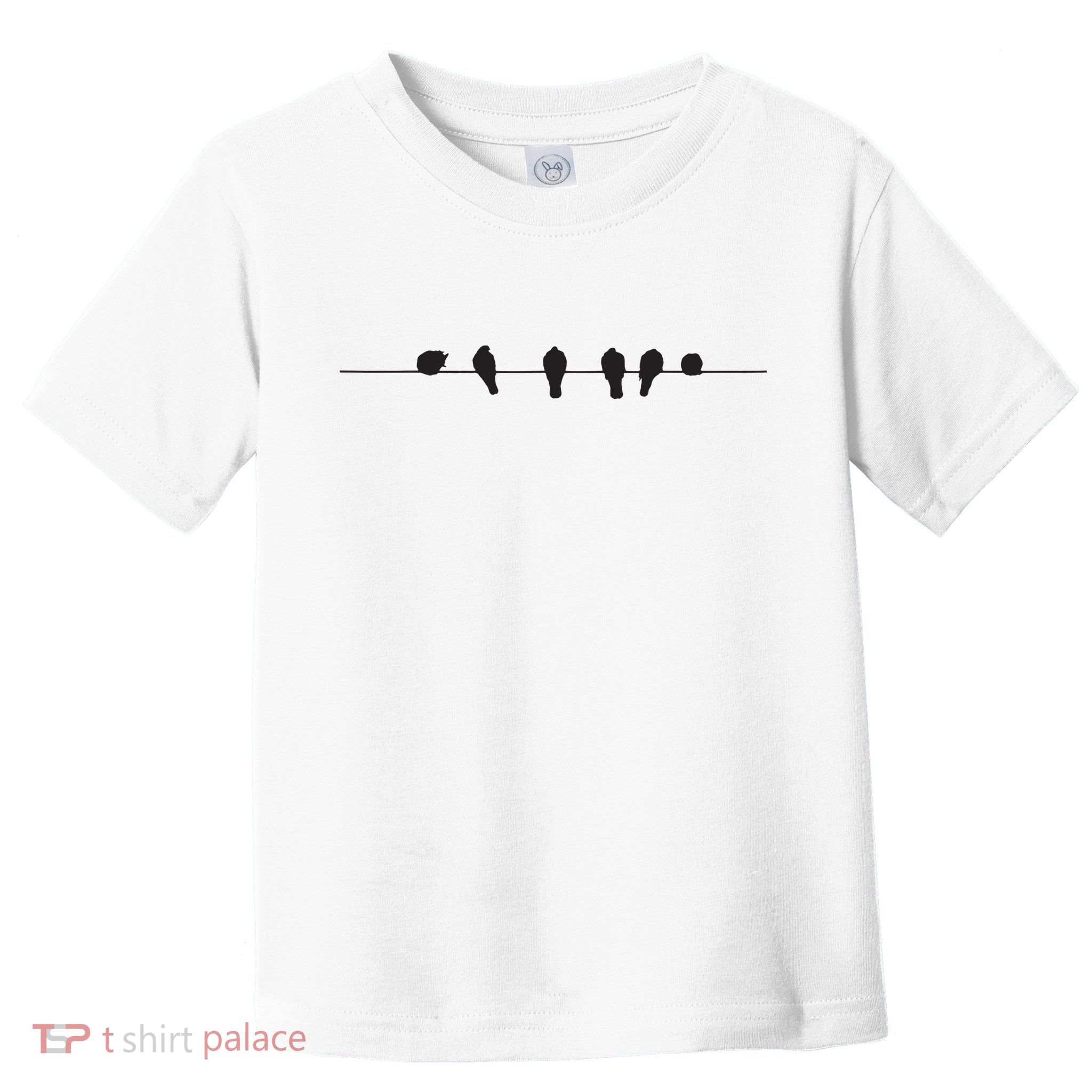 Little Birds On The Cable Wire Toddler T-Shirt