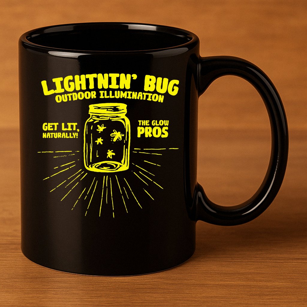 Lightnin' Bug Outdoor Illumination Get Lit Naturally The  11oz C Handle Ceramic Mug