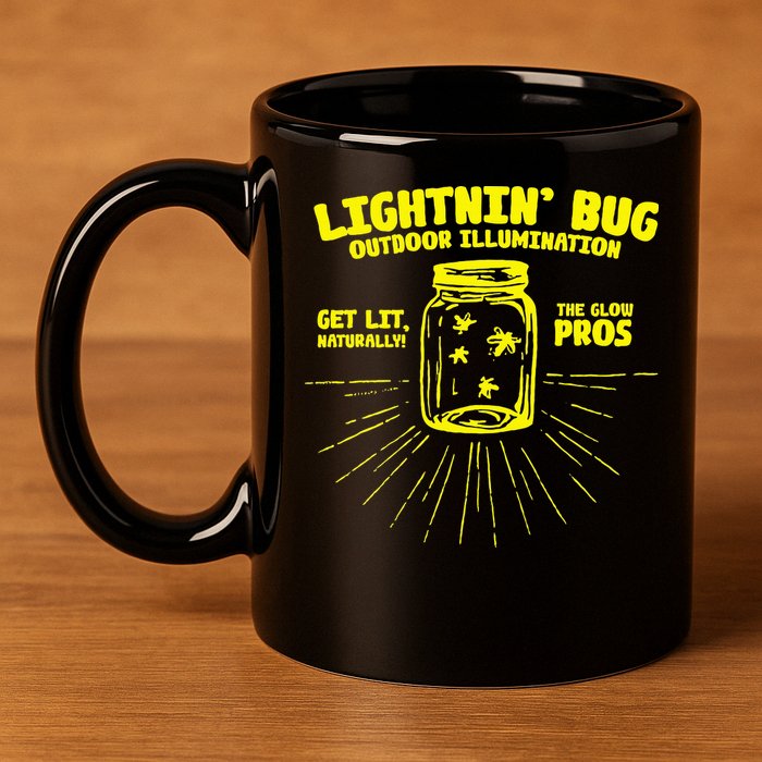 Lightnin' Bug Outdoor Illumination Get Lit Naturally The  11oz C Handle Ceramic Mug