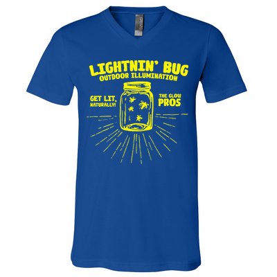 Lightnin' Bug Outdoor Illumination Get Lit Naturally The  V-Neck T-Shirt