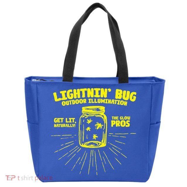 Lightnin' Bug Outdoor Illumination Get Lit Naturally The  Zip Tote Bag