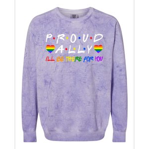 Lgbtq Black Pride Proud Ally Lesbian Gay Gift Colorblast Crewneck Sweatshirt