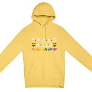 Lgbtq Black Pride Proud Ally Lesbian Gay Gift Premium Pullover Hoodie