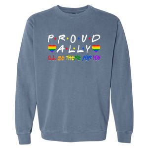 Lgbtq Black Pride Proud Ally Lesbian Gay Gift Garment-Dyed Sweatshirt