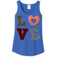 Leopard Buffalo Plaid Donut Lover Valentine's Day Gift Gift Ladies Essential Tank