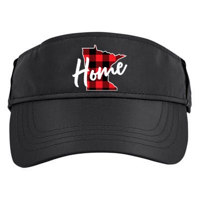 Lumberjack Buffalo Plaid Minnesota Home State Cute Gift Back Gift Adult Drive Performance Visor