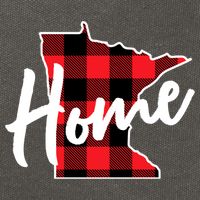 Lumberjack Buffalo Plaid Minnesota Home State Cute Gift Back Gift Cotton Canvas Backpack
