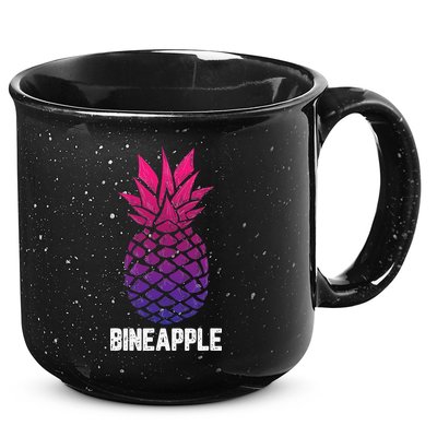 LGBTQ BiSexual Pineapple Tropical Summer Cool Pride Gifts 15oz Campfire Ceramic Mug
