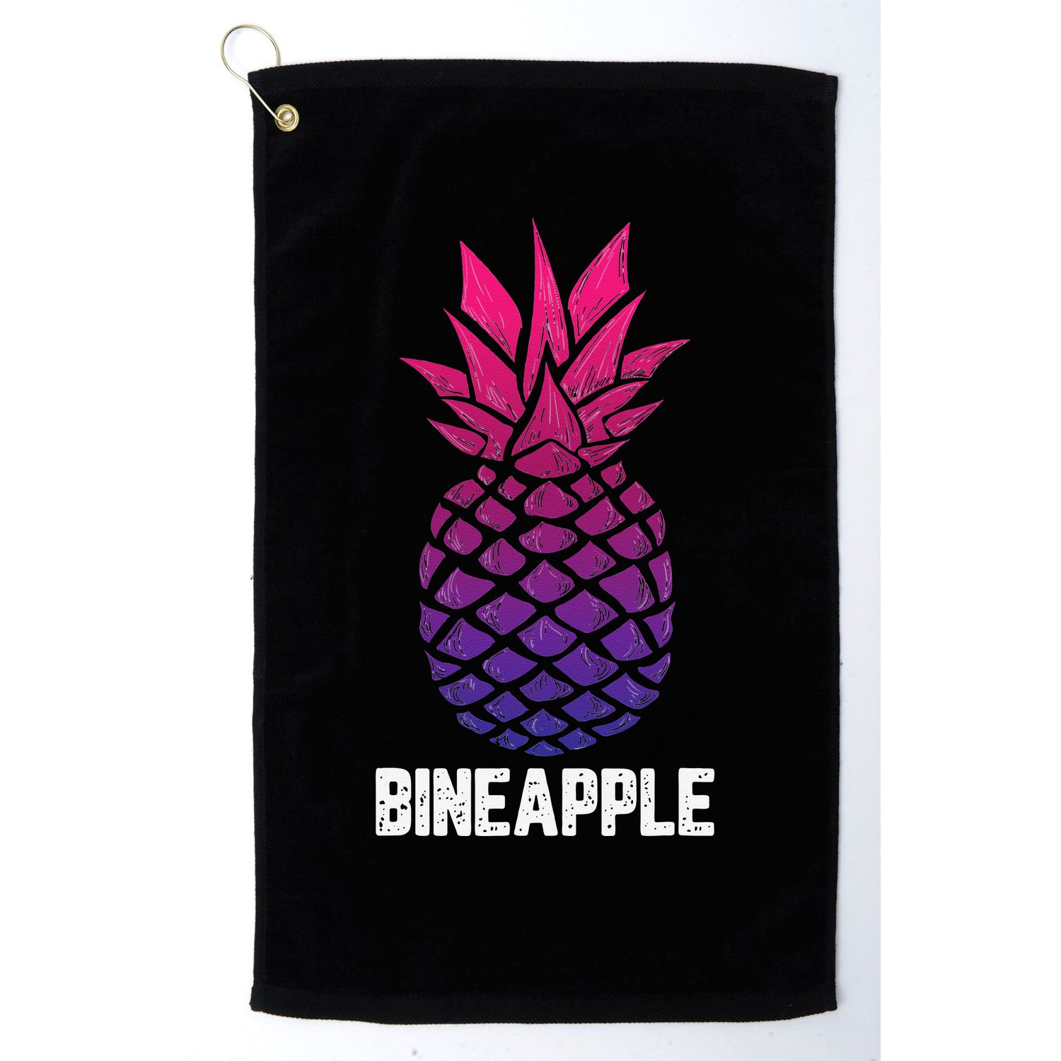 LGBTQ BiSexual Pineapple Tropical Summer Cool Pride Gifts Golf Towel