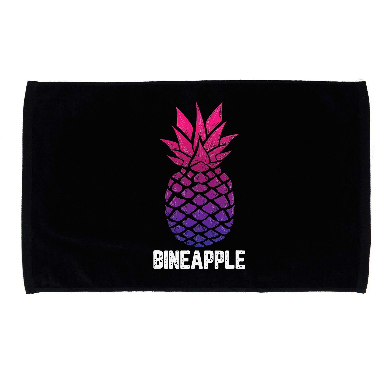 LGBTQ BiSexual Pineapple Tropical Summer Cool Pride Gifts Microfiber Hand Towel