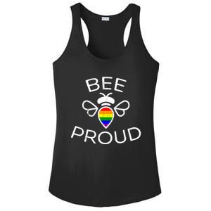 Lgbt Bee Proud Pocket Funny Equality Pride Lover Gift Ladies PosiCharge Competitor Racerback Tank