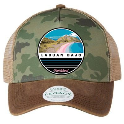 Labuan Bajo Pink Island Legacy Tie Dye Trucker Hat