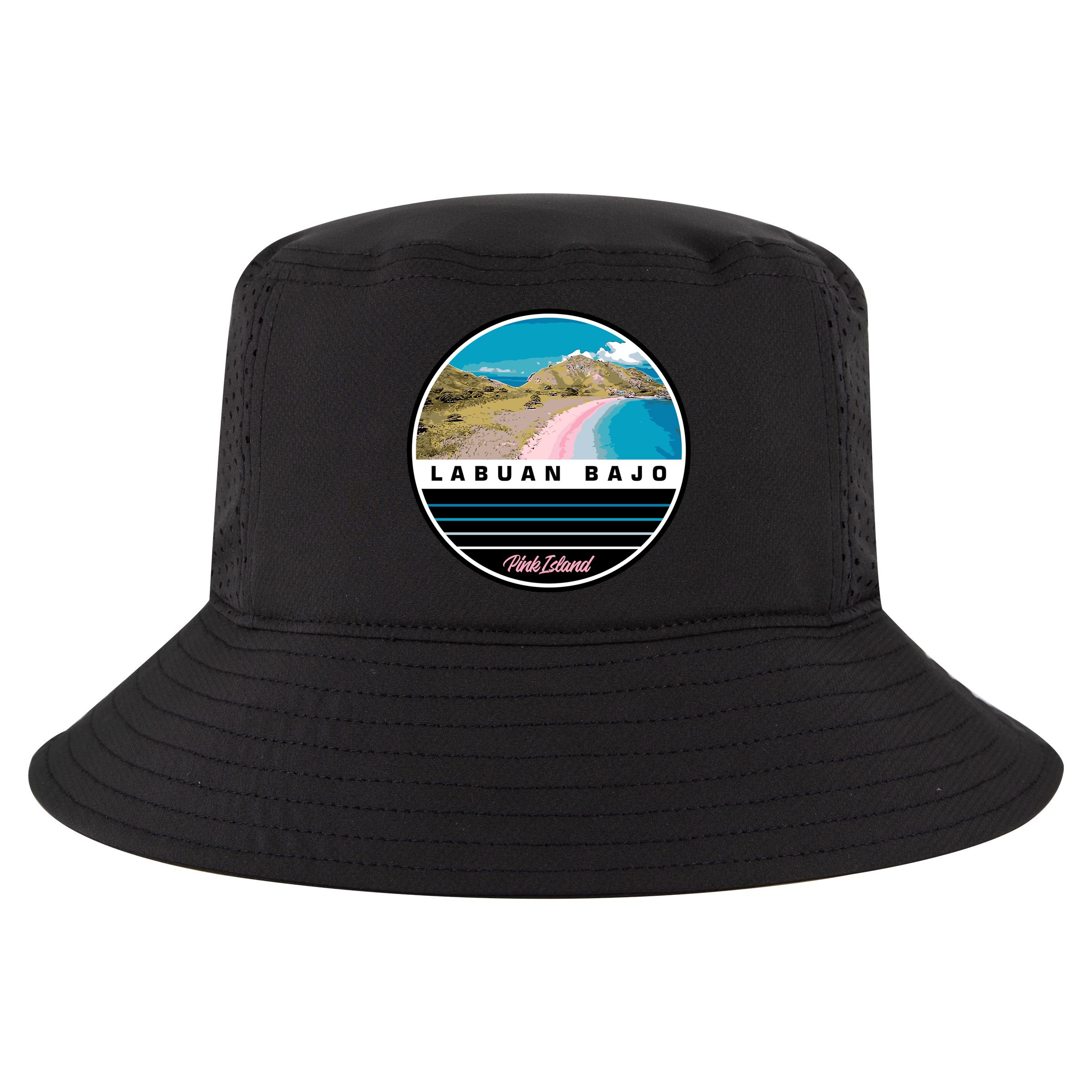 Labuan Bajo Pink Island Cool Comfort Performance Bucket Hat