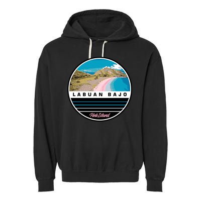 Labuan Bajo Pink Island Garment-Dyed Fleece Hoodie